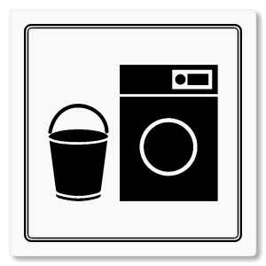 Prádelna, 148x148mm, bílá, Utah